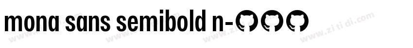 mona sans semibold n字体转换